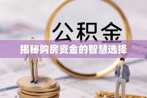 永登揭秘购房资金的智慧选择